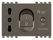 Inne akcesoria elektryczne - 3M Gniazdo 2P+E 16A P17/11 z wyłącznikiem różnicowo-prądowym C16, metal, 19283.M - miniaturka - grafika 1