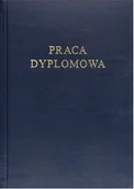 Dyplomy i okładki - Galeria Papieru Okładka kanałowa A granatowa 95k praca dyplomowa - miniaturka - grafika 1
