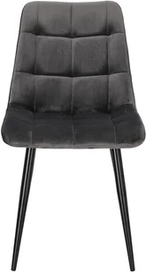 Intesi Krzesło Plaid szare/ czarne nogi - Krzesła - miniaturka - grafika 2