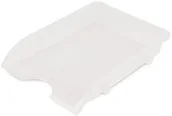 Półki na dokumenty - Donau Szufladka na biurko niełamliwa, PP, A4, transparentny biały 7450001PL-09 - miniaturka - grafika 1