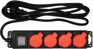 Yato Listwa zasilająca  H07RN-F 4 gniazd 3 m czarna YT-81241 YT-81241 - Listwy zasilające - miniaturka - grafika 3