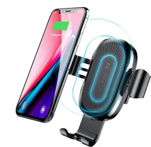 Baseus uchwyt samochodowy grawitacyjny z ładowaniem QI Black WXYL-01 - Uchwyty samochodowe do telefonów - miniaturka - grafika 15