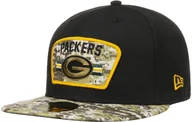 Czapki damskie - New Era Czapka 59Fifty Green Bay Packers by czarny, 7 1/4 (57,7 cm) - miniaturka - grafika 1