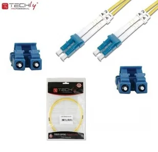 Techly Światłowód krosowy TechlyPro LC-LC duplex 9/125 OS2, SM 1m 302693 - Kable światłowodowe - miniaturka - grafika 2