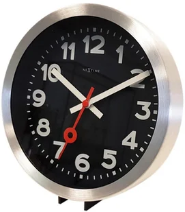 Nextime Zegar ścienny, stojący z cyframi, Station, czarny, 19x3,5 cm - Zegary - miniaturka - grafika 6