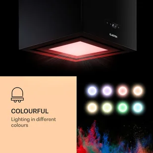 Klarstein Kronleuchter Smart CGCH3-Kronl-Sm-BK - Okapy kuchenne - miniaturka - grafika 4