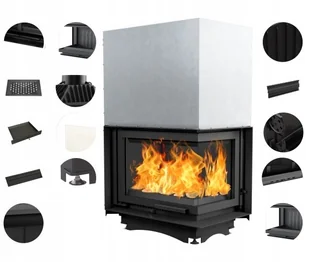 Wkład kominkowy Maja Gilotyna Prawy Bs 8 - Wkłady kominkowe - miniaturka - grafika 2