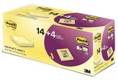 Etykiety samoprzylepne i bloki etykiet - Post-It 3M Karteczki samoprzylepne (654-P14CY+4SSCY), 76x76mm, 14+4x90 kart., żółte, GRATIS 3M-UU009056852 - miniaturka - grafika 1