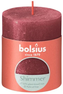 Bolsius Świeca pieńkowa rustic Shimmer Czerwony 190 mm x 68 mm) oficjalny sklep internetowy YORK swieca-pienkowa-rustic-shimmer - Świece - miniaturka - grafika 6