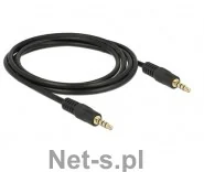 Delock Kabel Klinkekabel 3,5 mm - 3,5mm St/St 2.00m 4Pin schwarz - 83436 - Kable - miniaturka - grafika 2