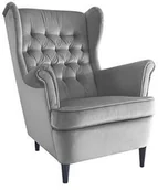 Fotele - Signal Fotel HARRY VELVET Bluvel 14 szary HARRYV14W - miniaturka - grafika 1