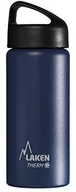 Butelki termiczne - Thermo  Classic termos butelka butelka do picia ze stali nierdzewnej szerokie otwarcie izolacyjna 0.5L, niebieski, 500 ml PLTA5A - miniaturka - grafika 1
