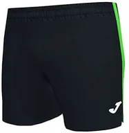 Spodnie sportowe męskie - Joma Męskie spodenki do biegania Elite Vii czarny czarno-zielony neonowy m 101581.117 - miniaturka - grafika 1