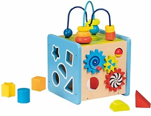 Goki Kostka aktywności z deszczownicą 58735 - Zabawki interaktywne dla dzieci - miniaturka - grafika 2