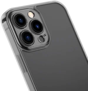 Baseus Frosted Glass Case etui pokrowiec do iPhone 13 Pro sztywna obudowa z żelową ramką czarny (ARWS000401) - Etui i futerały do telefonów - miniaturka - grafika 21