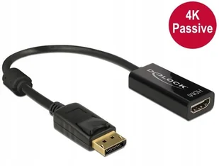 Delock Adapter Displayport 1.2 M)-> HDMI(F) 4K Pasywny Czarny (62609) - Adaptery i przejściówki - miniaturka - grafika 5