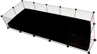 Klatki dla gryzoni - Klatka modułowa C&C 5x2 świnka królik jeż czarna - miniaturka - grafika 1
