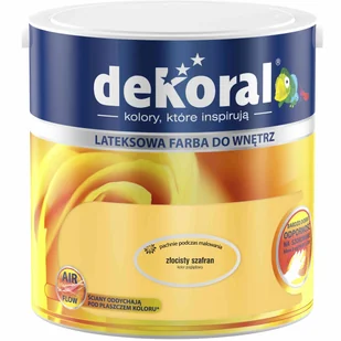 Dekoral Farba Akrylit W Złocisty Szafran 2,5 L - Farby olejne i specjalne - miniaturka - grafika 2