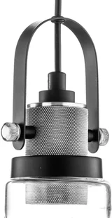 Euluna Lampa wisząca Teo ze szklanym kloszem, chrom - Lampy sufitowe - miniaturka - grafika 5