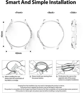 Ringke Etui nakładka Ringke Slim 2-pack do Samsung Galaxy Watch 4 Classic 42 mm Clear EC57971RS - Akcesoria do smartwatchy - miniaturka - grafika 8