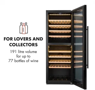 Klarstein Barossa 77 Duo - Chłodziarki do wina - miniaturka - grafika 3