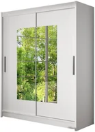 Szafy - Biała Szafa przesuwna Pesto III Szafa sypialniana - miniaturka - grafika 1