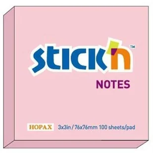 Stick`N Notes samoprzylepny 76x76mm RÓŻOWY PASTEL - Taśmy klejące - miniaturka - grafika 2
