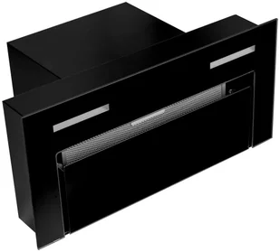 VDB Flat Glass 53 Czarny - Okapy kuchenne - miniaturka - grafika 2