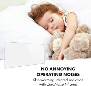 Klarstein Klarstein Wonderwall Air 72, infraczerwony grzejnik, 120 x 60 cm, 720 W, naścienny montaż, pilot sterowania, biały ACO10-WonderW.72 - Ogrzewanie przenośne - miniaturka - grafika 8