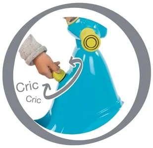 Smoby Niebieski jeździk skuter Ciche koła Blue Scooter 721001 - Jeździki dla dzieci - miniaturka - grafika 5