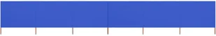 vidaXL Parawan 6-skrzydłowy z tkaniny 800x80 cm błękit lazur 47173 - Parawany - miniaturka - grafika 2