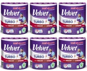 Ręczniki papierowe - Velvet Turbo Ręcznik Papierowy 3 warstwy x 6 rolek - miniaturka - grafika 1