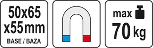 Yato STATYW MAGNETYCZNY DO CZUJNIKA ZEGAROWEGO - Statywy narzędziowe - miniaturka - grafika 6