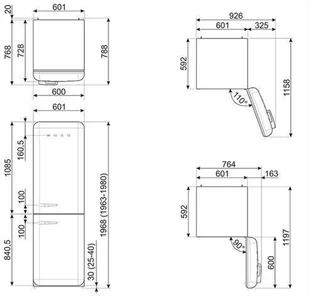 Lodówka Smeg FAB32RCR3 - Lodówki - miniaturka - grafika 5
