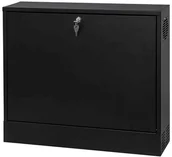 Szafy rack - StalFlex Szafa wisząca 19" 2U 130mm pionowa czarna RC19-2U-130-PB - miniaturka - grafika 1