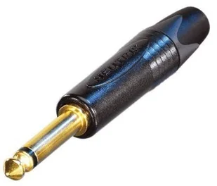 Neutrik NP2X-B wtyk jack, pozłacany styk, czarna obudowa, 2-biegunowy, 6,35 mm NP2X-B - Złącza, przejściówki, adaptery - miniaturka - grafika 3