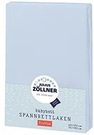 Prześcieradła dla dzieci - Zollner Julius prześcieradło frotte z gumką na łóżko dziecięce, wymiary: 60 x 120 cm / 70 x 140 cm jasnoniebieski - miniaturka - grafika 1