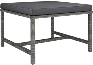 vidaXL 3-częściowa sofa do ogrodu, z poduszkami, szara, polirattanowa - Komplety wypoczynkowe - miniaturka - grafika 6