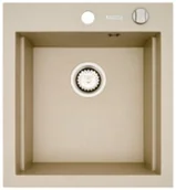 Zlewozmywaki - Pyramis SIROS 47x51,5 1B biały polarny 070084701 - miniaturka - grafika 1