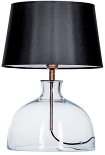 4concepts Nocna LAMPA stołowa HAGA L212180260 sypialniana LAMPKA stojąca czarna przezroczysta L212180260 - Lampy stojące - miniaturka - grafika 6
