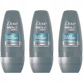 Dezodoranty i antyperspiranty męskie - Dove Men+Care MIX Roll On w Kulce 3x50ml - miniaturka - grafika 1
