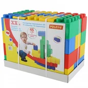 Klocki - Wader Quality Toys Klocki XXL 45 Elementów + 45 łączników 68071 - miniaturka - grafika 1