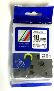 Brother Taśma 18mm x 8m TZ2-241 czarno-biała Rabaty Porady Hurt Autoryzowana dystrybucja Szybka dostawa - Etykiety do drukarek - miniaturka - grafika 2