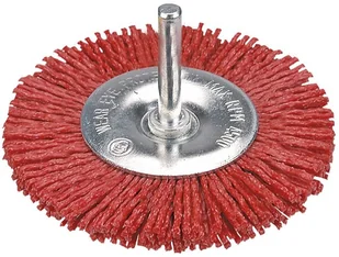 Verto Szczotka ścierna tarczowa, 100mm, z trzpieniem, , 62H714 - Materiały ścierne - miniaturka - grafika 2