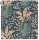 Tapety - Rasch Tapeta Liście 464306 zielona winylowa na flizelinie - miniaturka - grafika 1