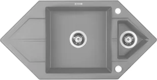 Deante Hexon ZQPS653 szary - Zlewozmywaki Deante Hexon ZQPS653 szary - Zlewozmywaki - miniaturka - grafika 6