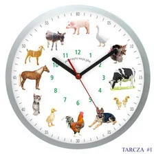 Atrix Zegar ścienny solid z głosami 12 zwierząt #1 ATE2013MZS - Zegary - miniaturka - grafika 2