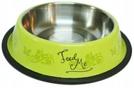 Miski dla psów - Miska Happet M103 z wzorem zielona 18cm/0.9l - miniaturka - grafika 1