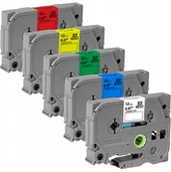 Papier do drukarek - Brother Zestaw 5 sztuk taśmy do Pt kolory E110 - miniaturka - grafika 1