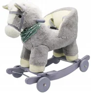 Zabawki na biegunach - Koń Jeździk Bujak Na Biegunach Konik Kółka Dźwięki - miniaturka - grafika 1